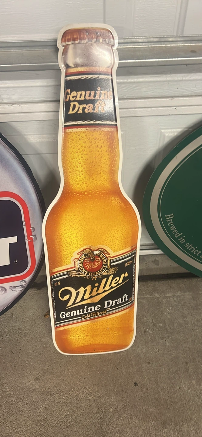 Beer Brand Metal Sign - Bud Light, Miller, Beck's - photo 4
