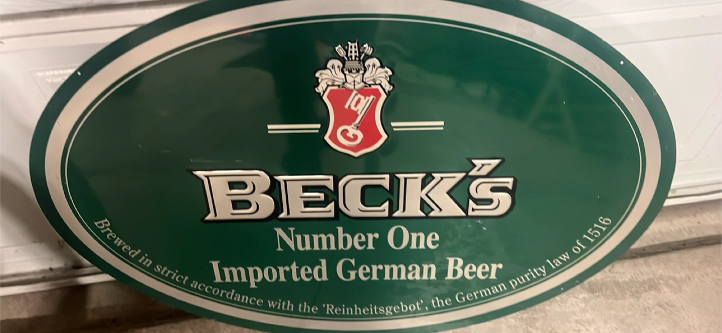 Beer Brand Metal Sign - Bud Light, Miller, Beck's - photo 3