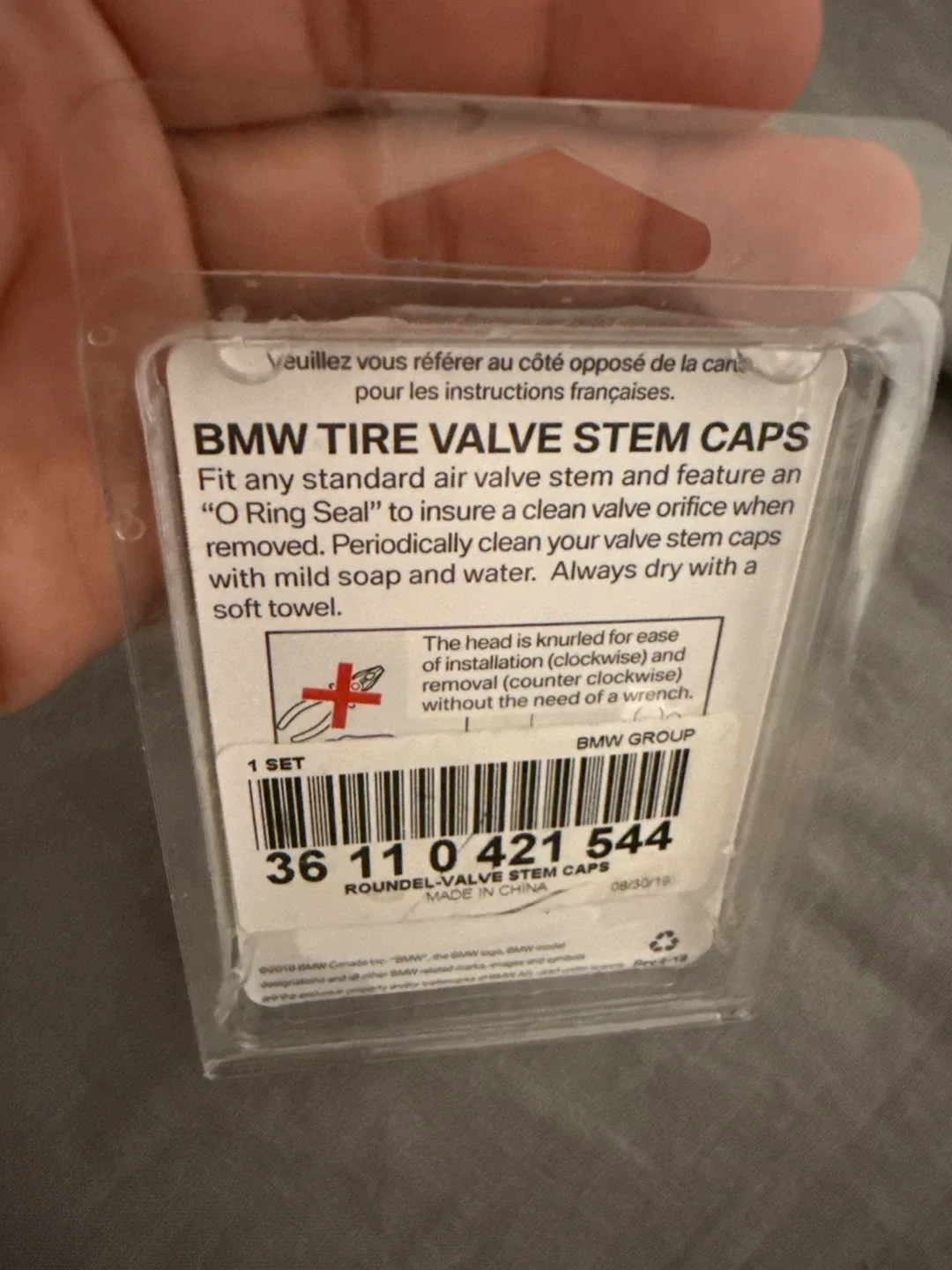 BMW Tire Valve Stem Caps - New in Package image indicator(2)