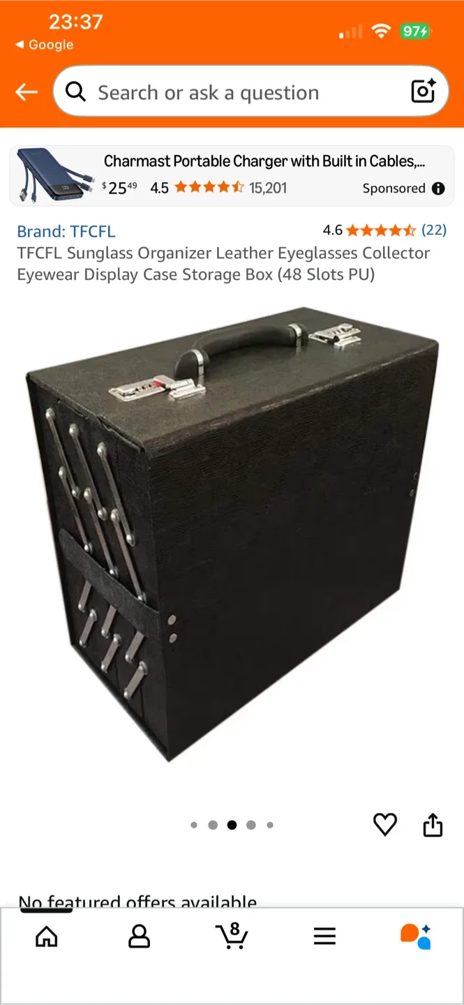 TFCLF Sunglass Organizer Case - 48 Slots