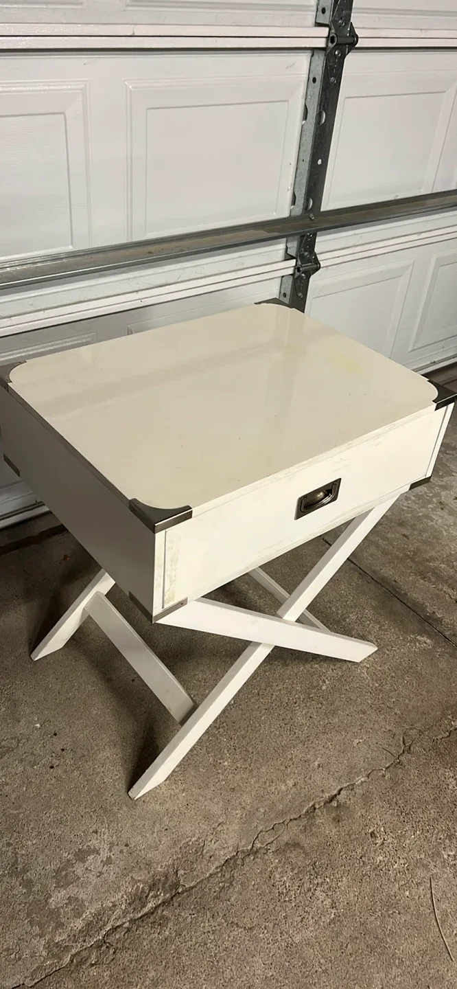 White End Table with Drawer image indicator(2)
