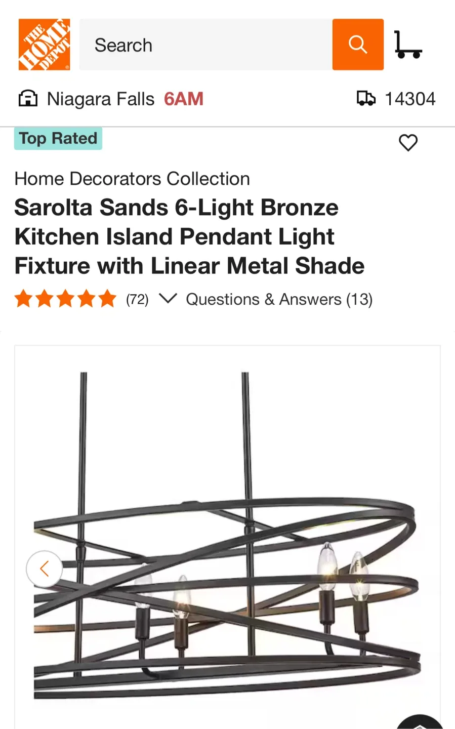 Home Decorators Collection Sarolta Sands 6-Light Pendant image indicator(6)