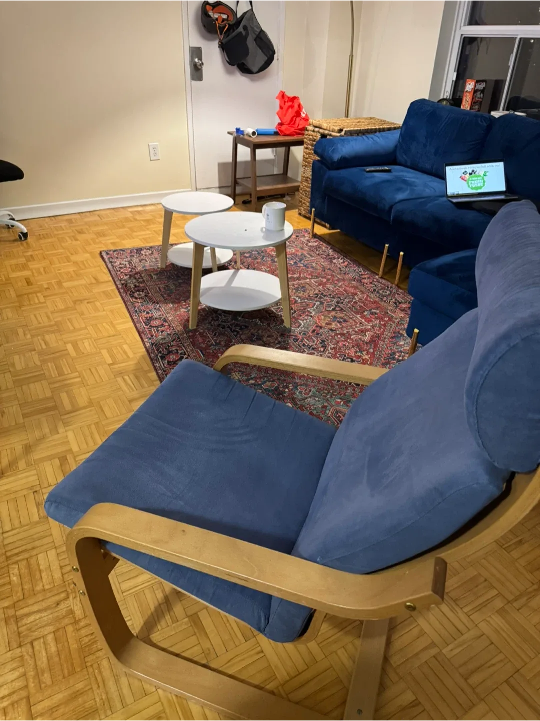 IKEA Poang Chair - Blue 💙 image indicator(2)