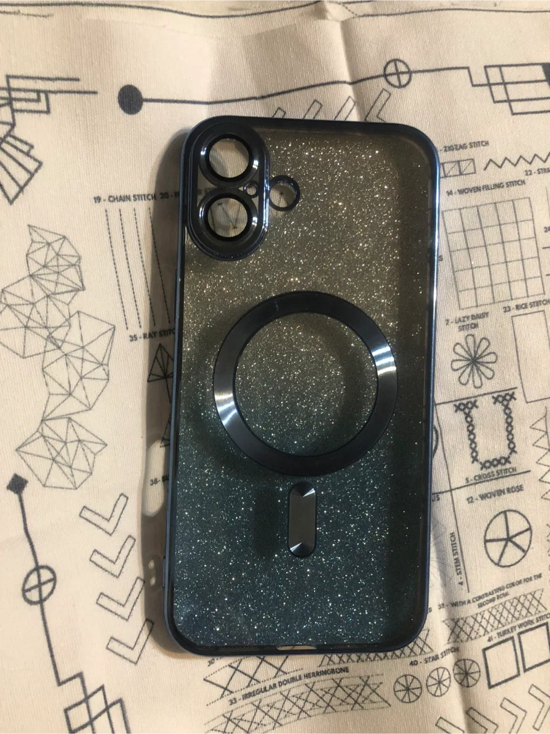 iPhone Case with MagSafe - Glittery light blue shade image indicator(2)