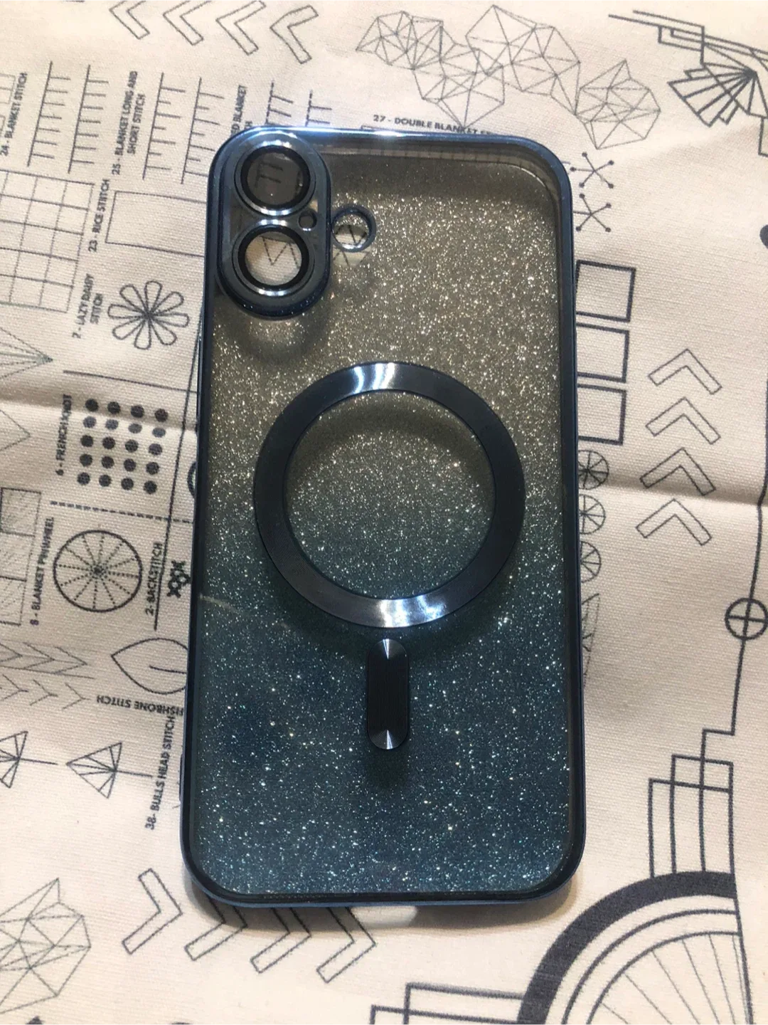 iPhone Case with MagSafe - Glittery light blue shade image indicator(3)