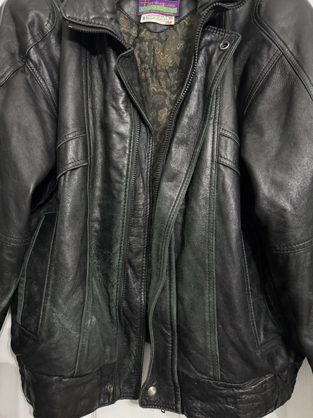 Hemingway Black Leather Jacket image indicator(3)