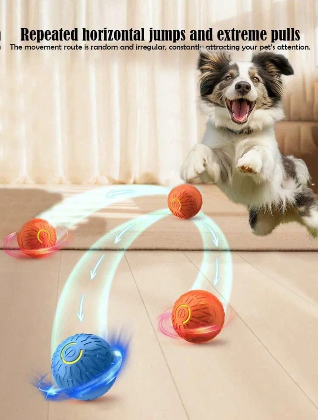 New Smart Dog Rolling Ball - Interactive Pet Toy image indicator(6)