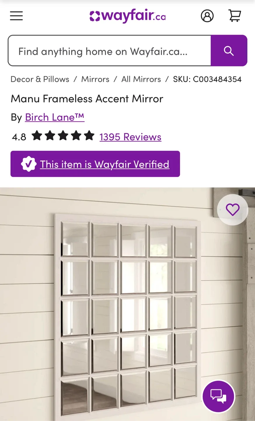 Birch Lane Manu Frameless Accent Mirror image indicator(2)