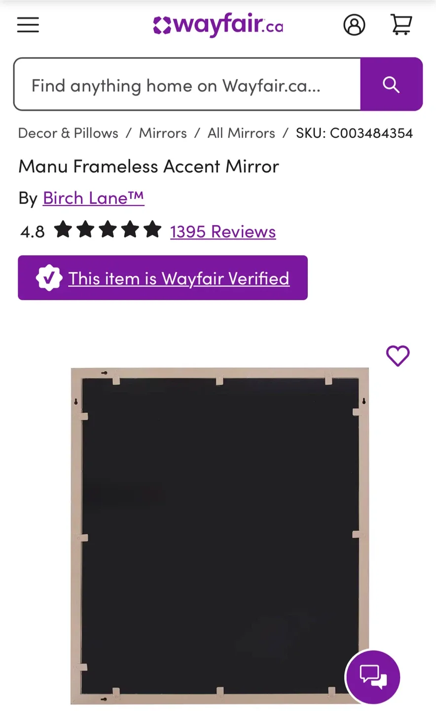 Birch Lane Manu Frameless Accent Mirror image indicator(6)