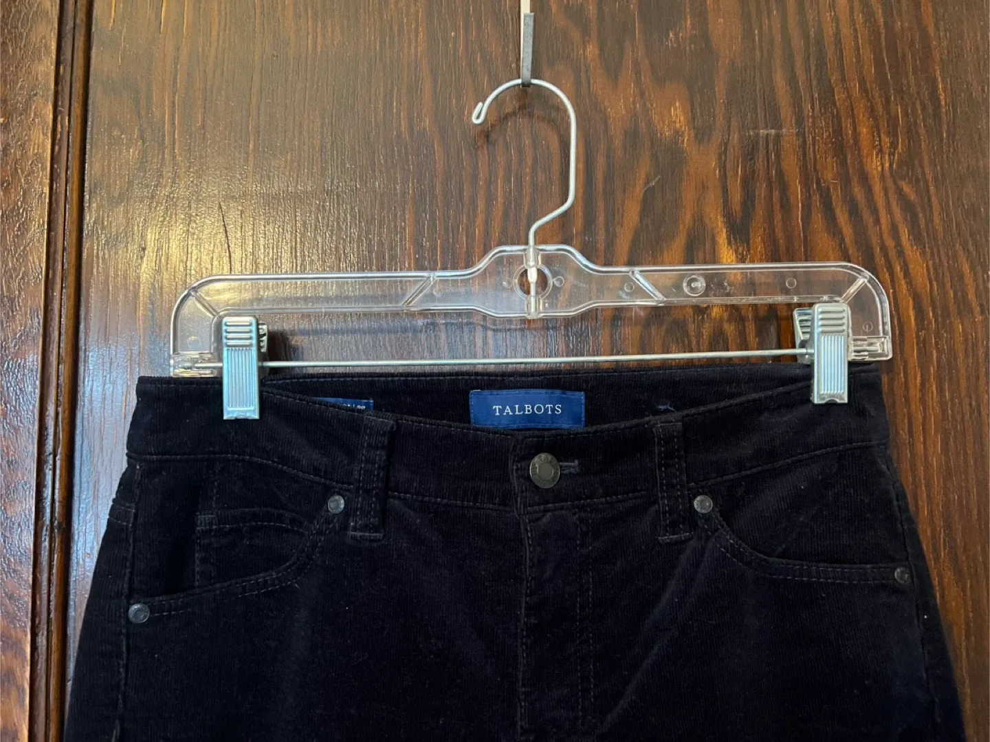 Talbots Navy blue Corduroy Straight-Leg Pants - Size 2P image indicator(2)