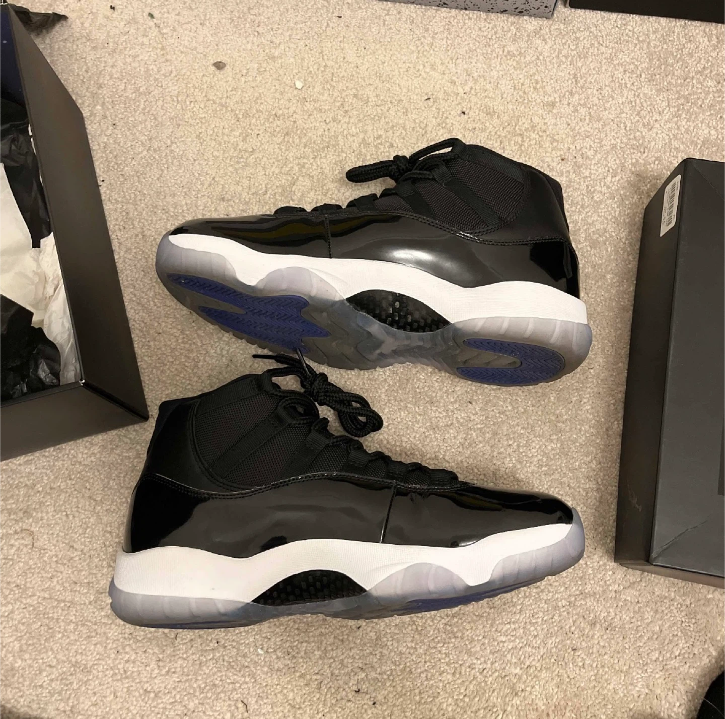 Jordan 11 Retro 'Space Jam' Black Sneakers - photo 2