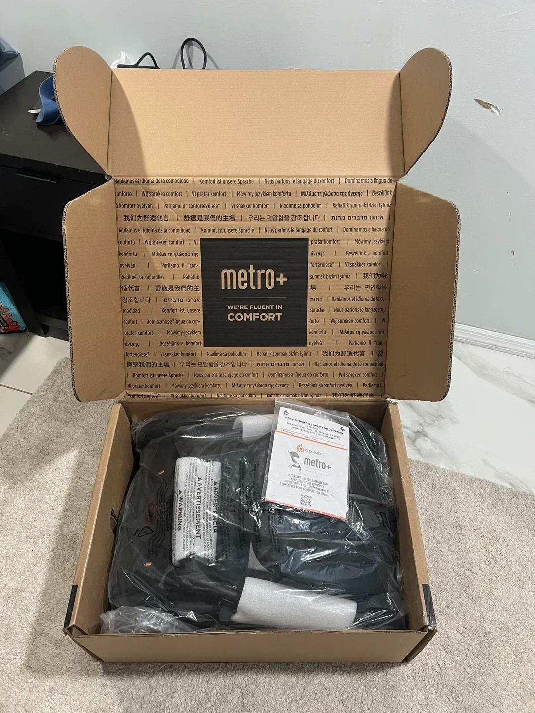 Ergobaby Metro+ Compact Baby Stroller - Black