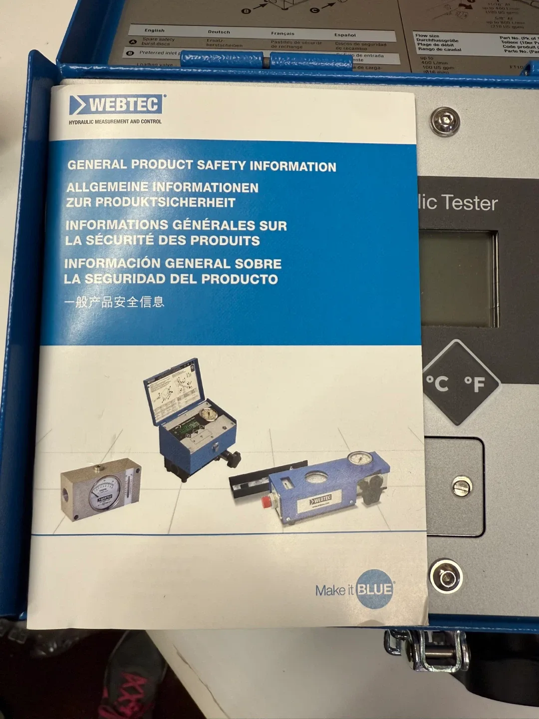 Webtec DHT04-S Digital Hydraulic Tester image indicator(6)