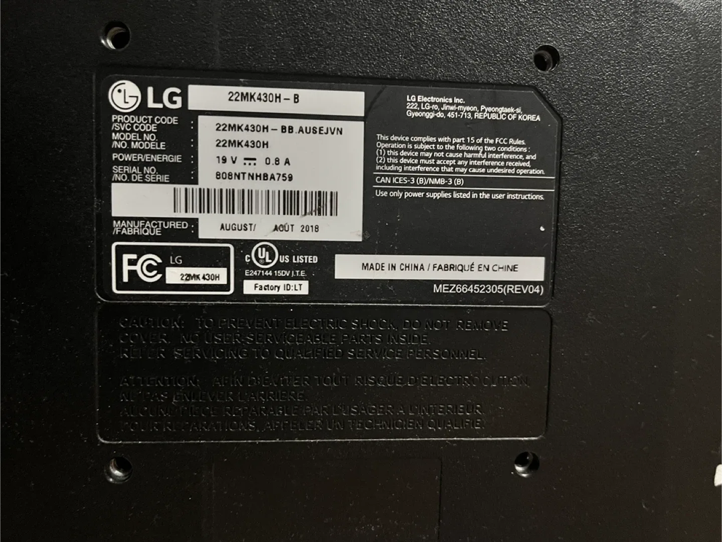 LG 22MK430H-B 22-inch Monitor