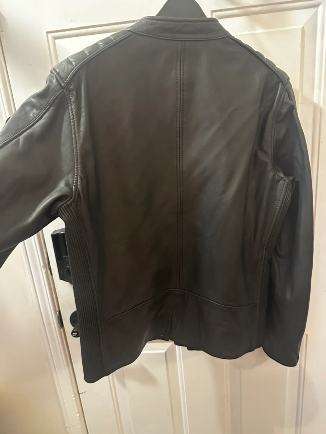 NEW Diesel Black Leather Jacket - photo 2