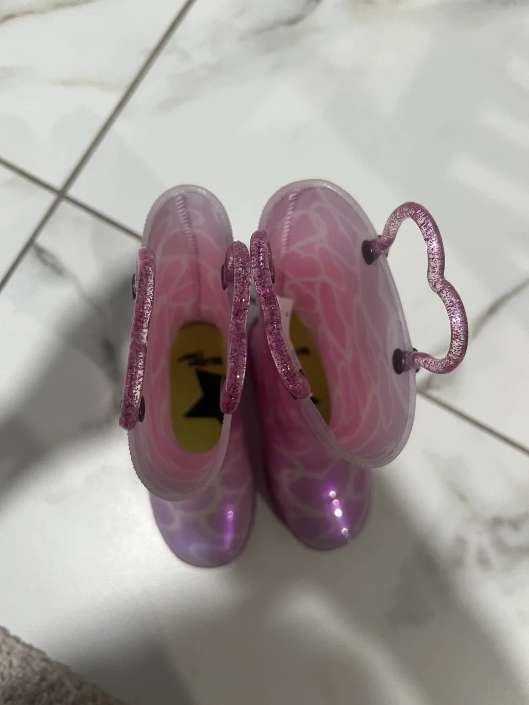 Western Chief Kids' Abby Pearlized Glitter Rain Boots - Size 7 image indicator(6)