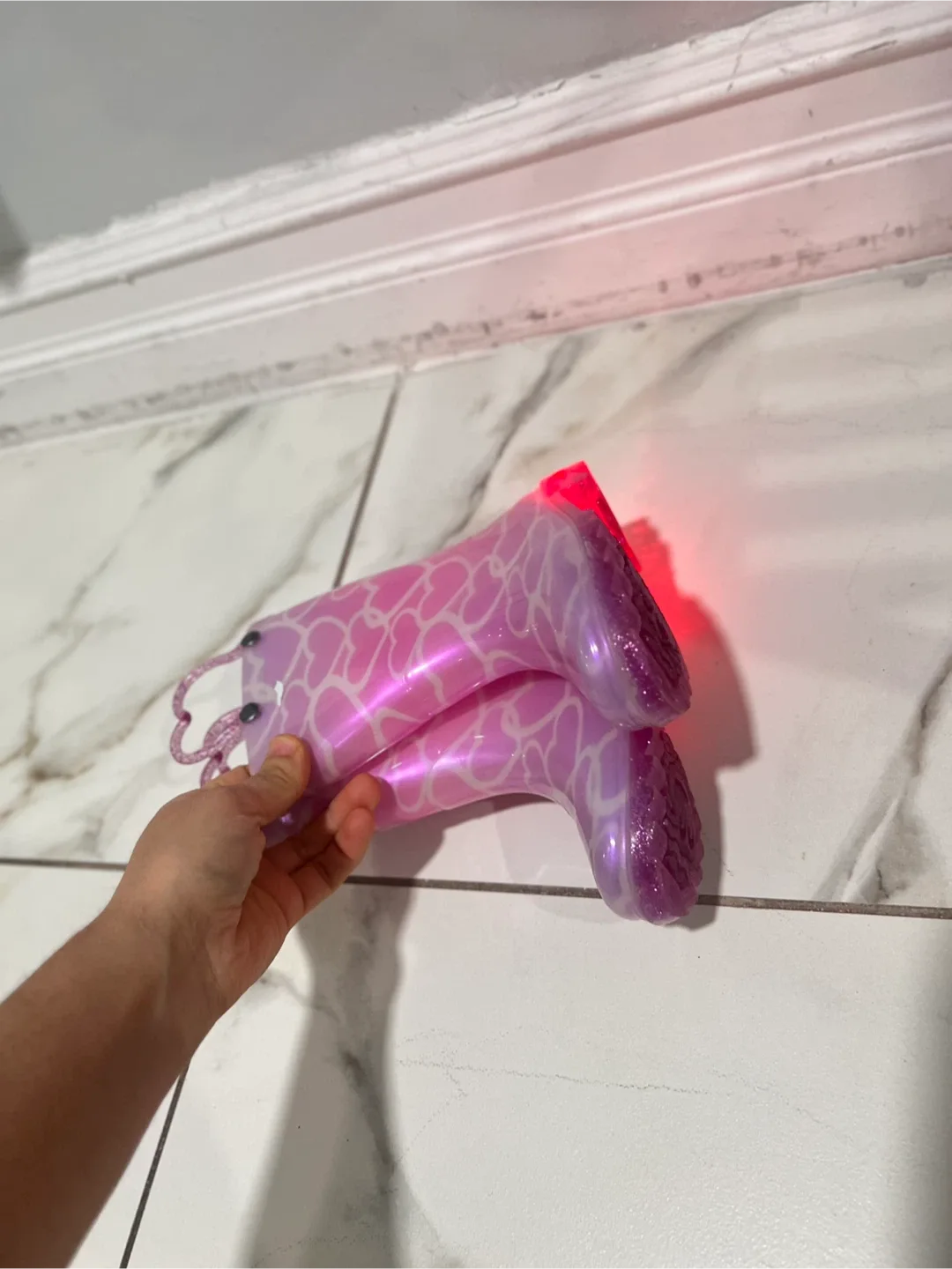 Western Chief Kids' Abby Pearlized Glitter Rain Boots - Size 7 image indicator(3)