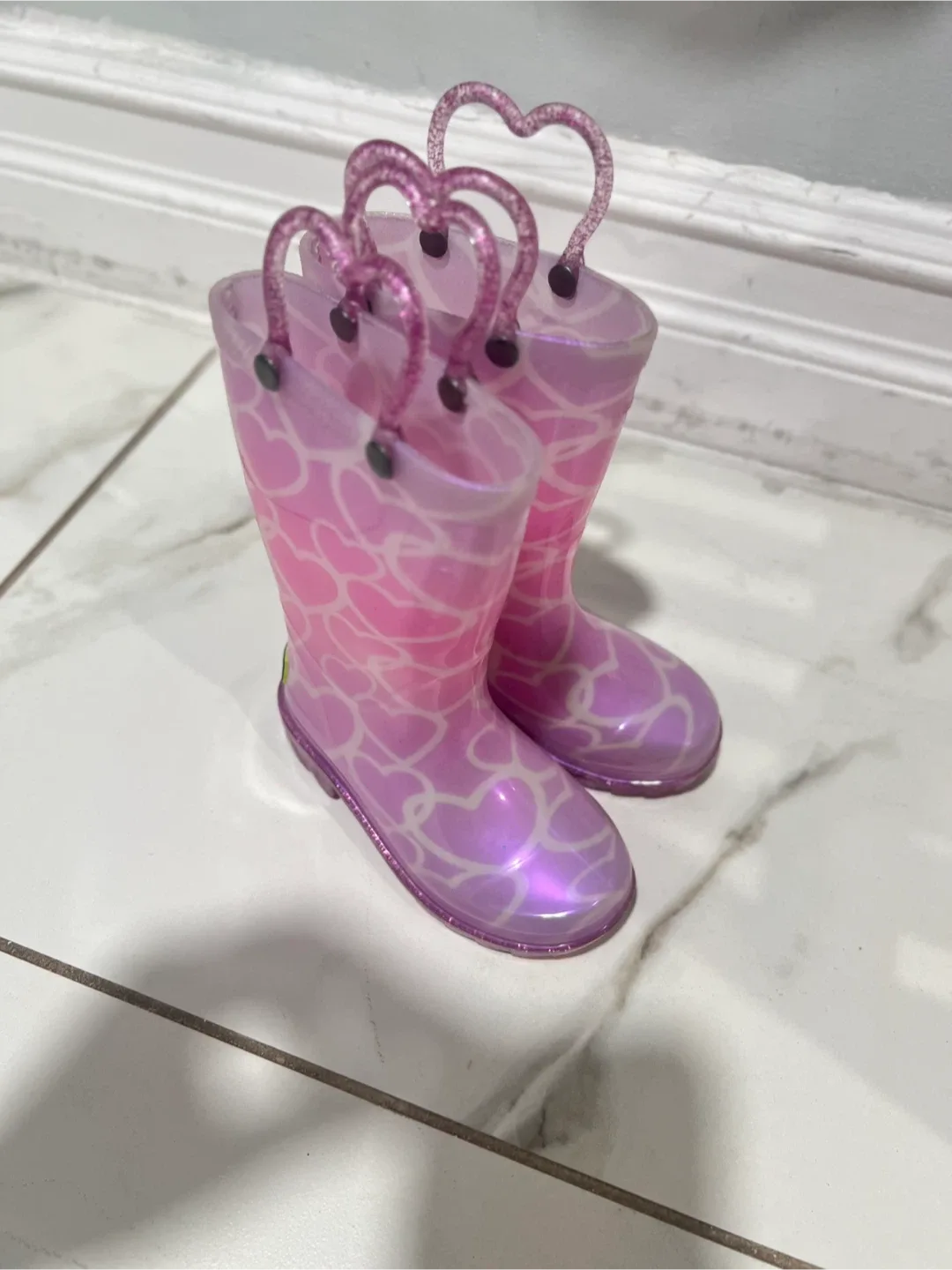 Western Chief Kids' Abby Pearlized Glitter Rain Boots - Size 7 image indicator(2)