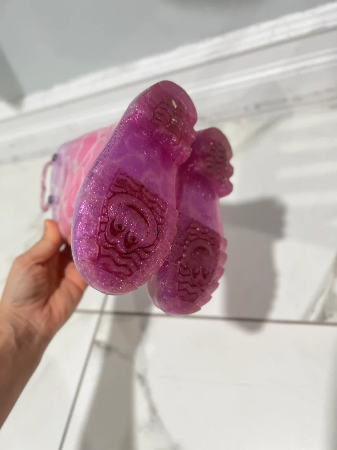 Western Chief Kids' Abby Pearlized Glitter Rain Boots - Size 7 image indicator(4)