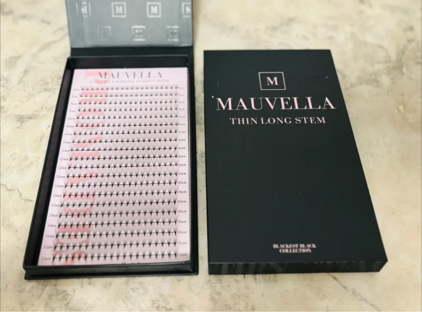 Mauvella Thin Long Stem Lashes