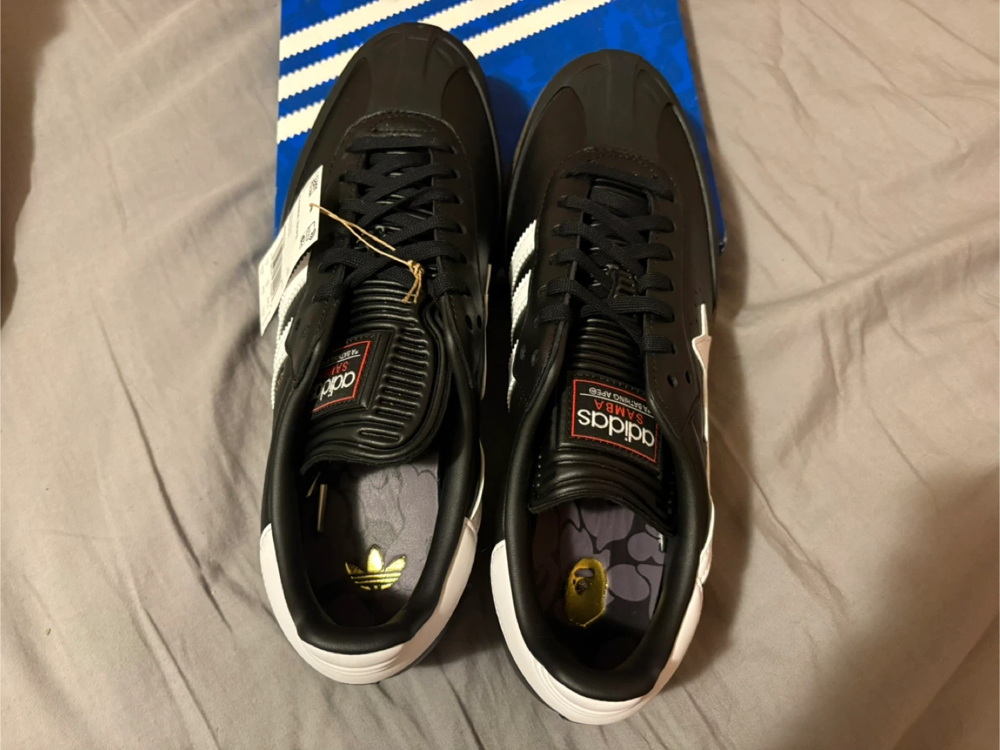 Adidas x A Bathing Ape BAPE Samba Shoes with proof of purchase - photo 3