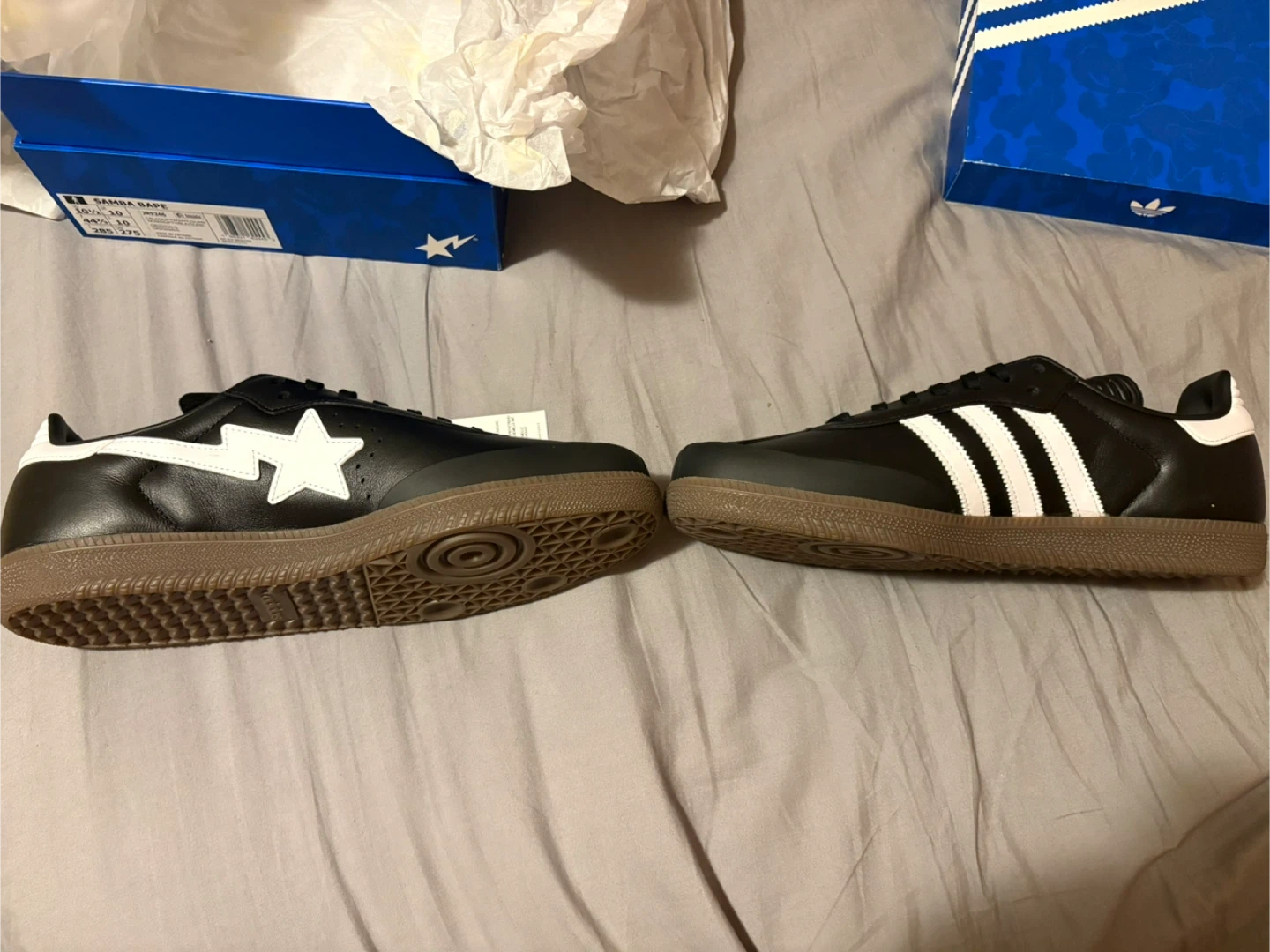 Adidas x A Bathing Ape BAPE Samba Shoes with proof of purchase - photo 4