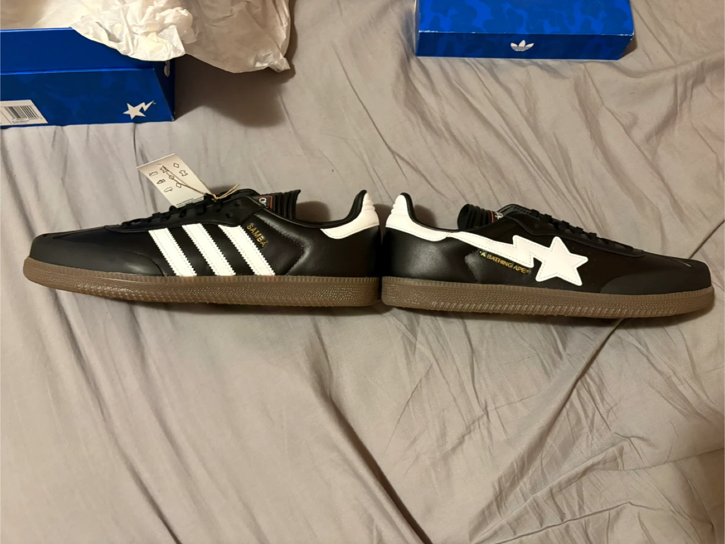 Adidas x A Bathing Ape BAPE Samba Shoes with proof of purchase - photo 5