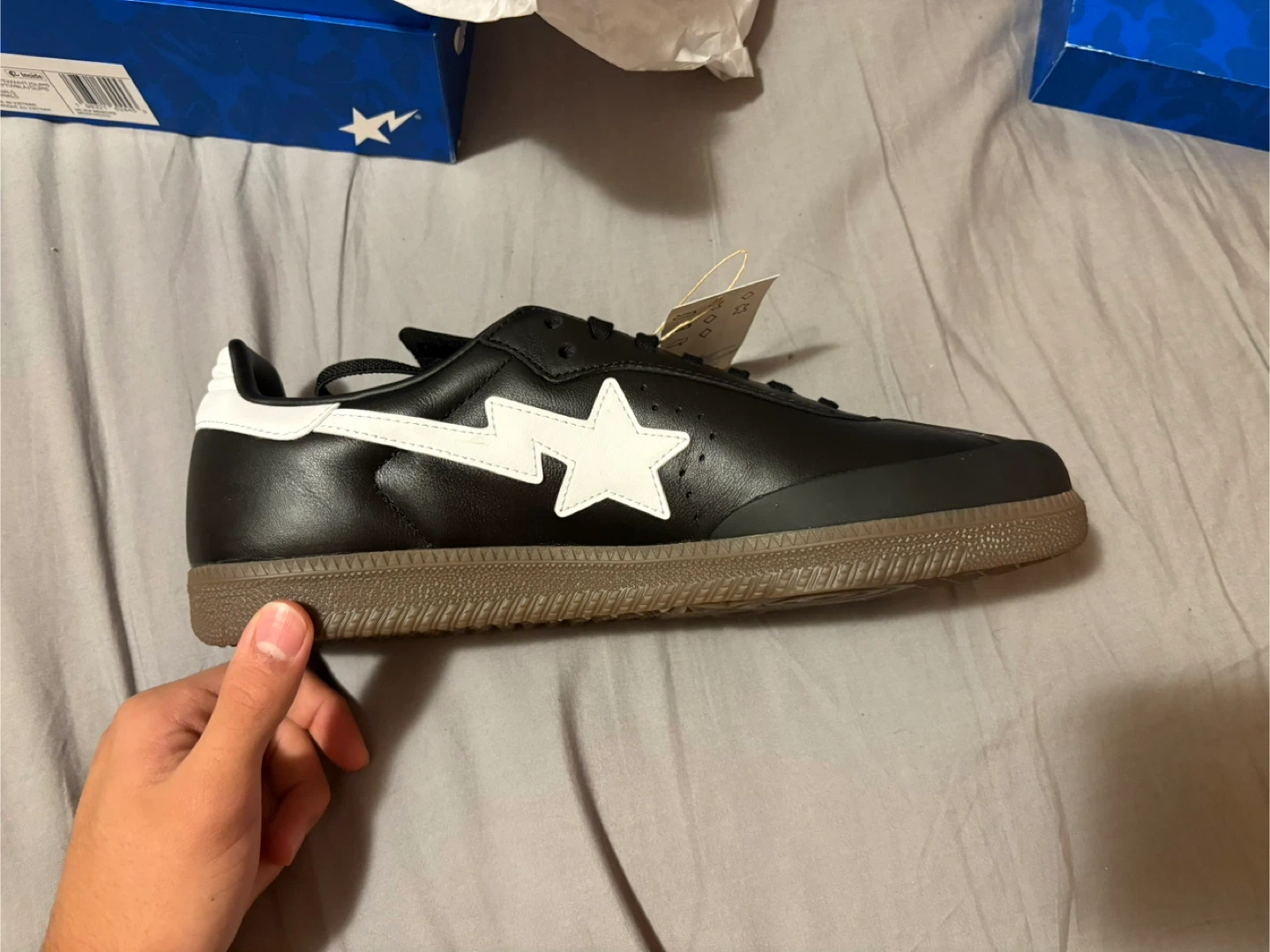 Adidas x A Bathing Ape BAPE Samba Shoes with proof of purchase - photo 2