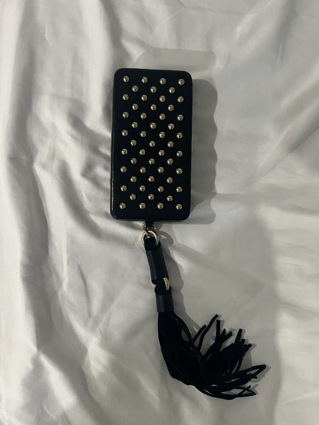 DKNY Black Wallet on a Chain