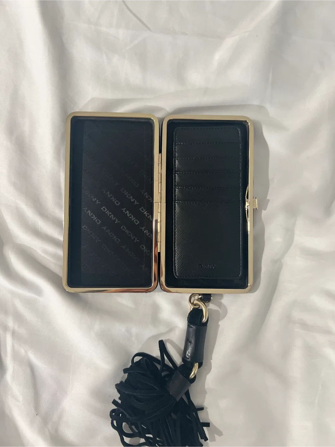 DKNY Black Wallet on a Chain image indicator(5)