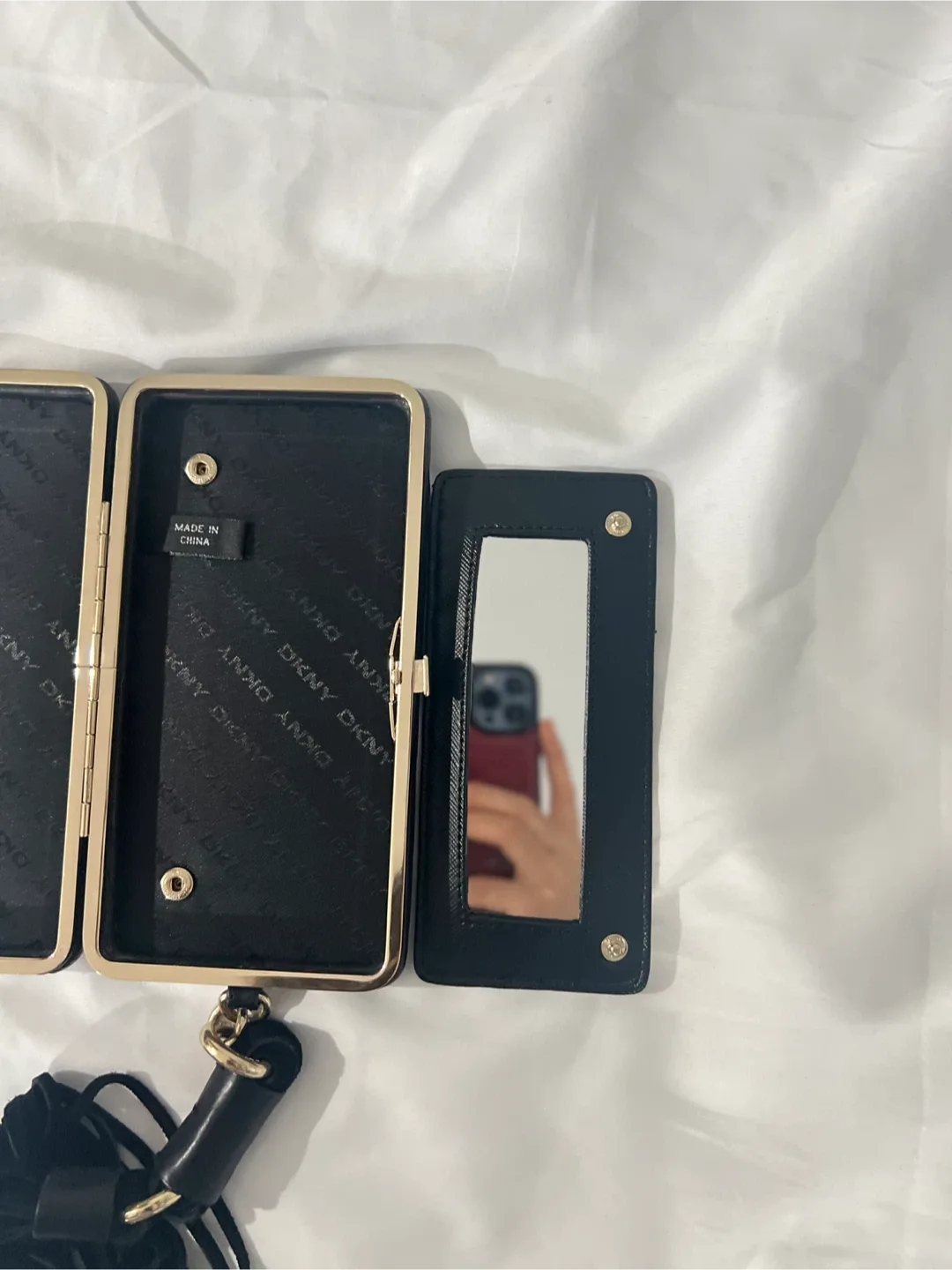 DKNY Black Wallet on a Chain image indicator(3)