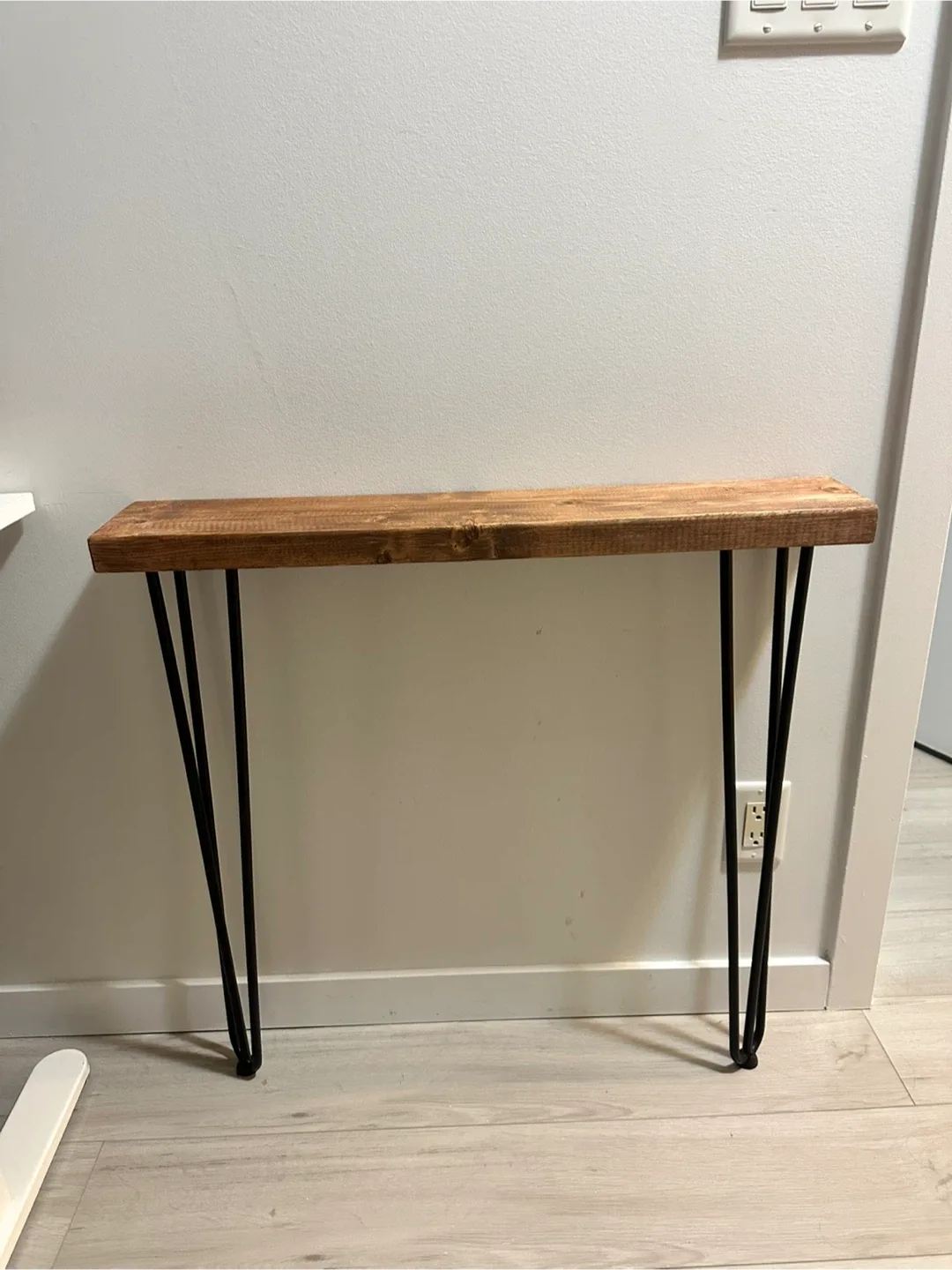 Slim Wood Console Table