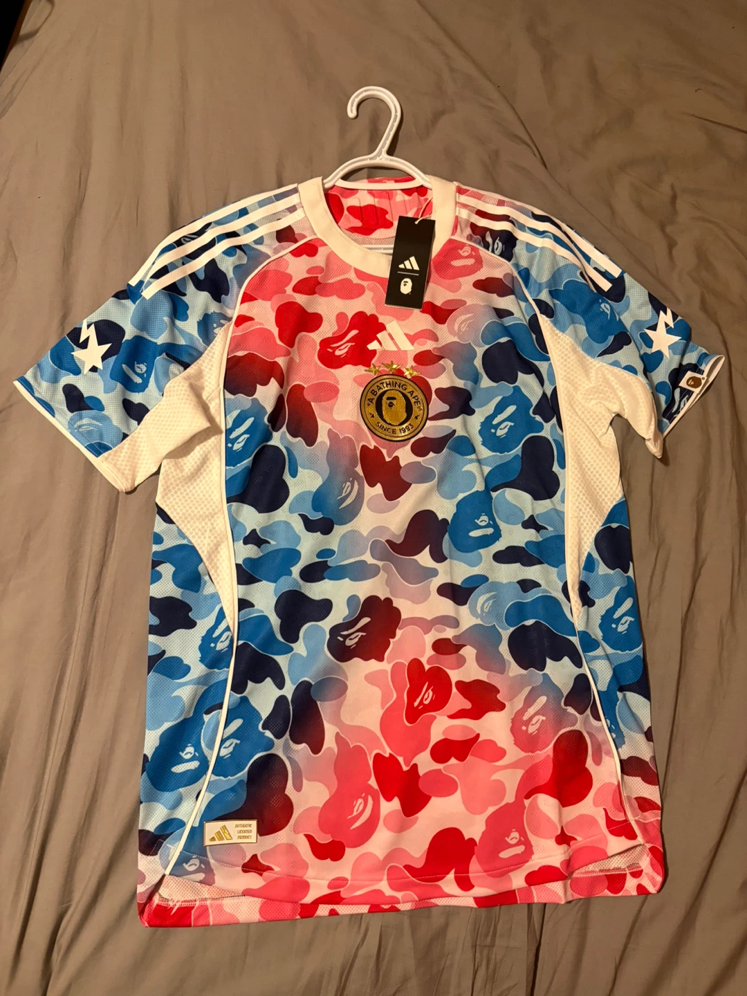 Adidas x BAPE ABC Camo Football Jersey - Size M