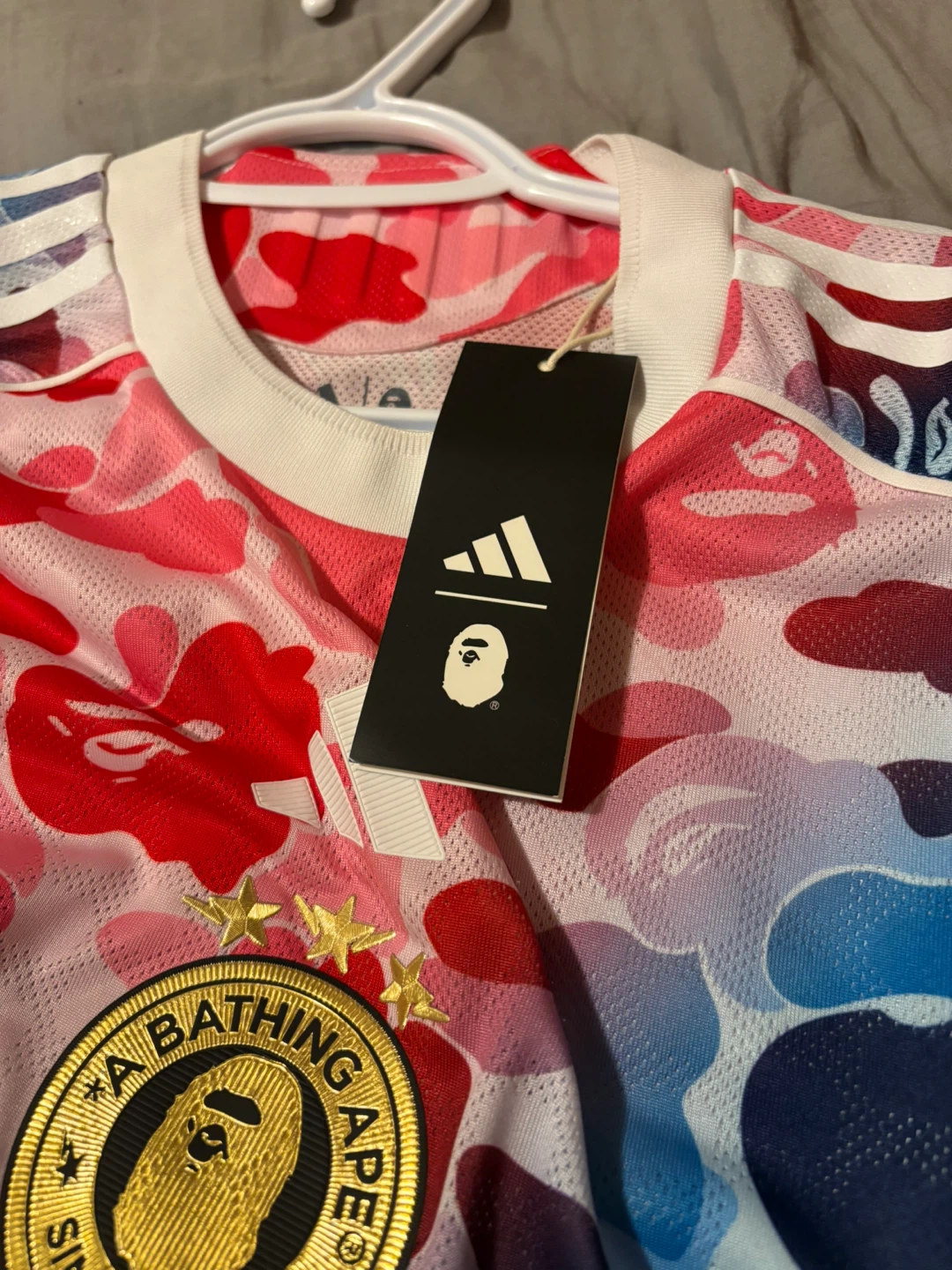 Adidas x BAPE ABC Camo Football Jersey - Size M - photo 2