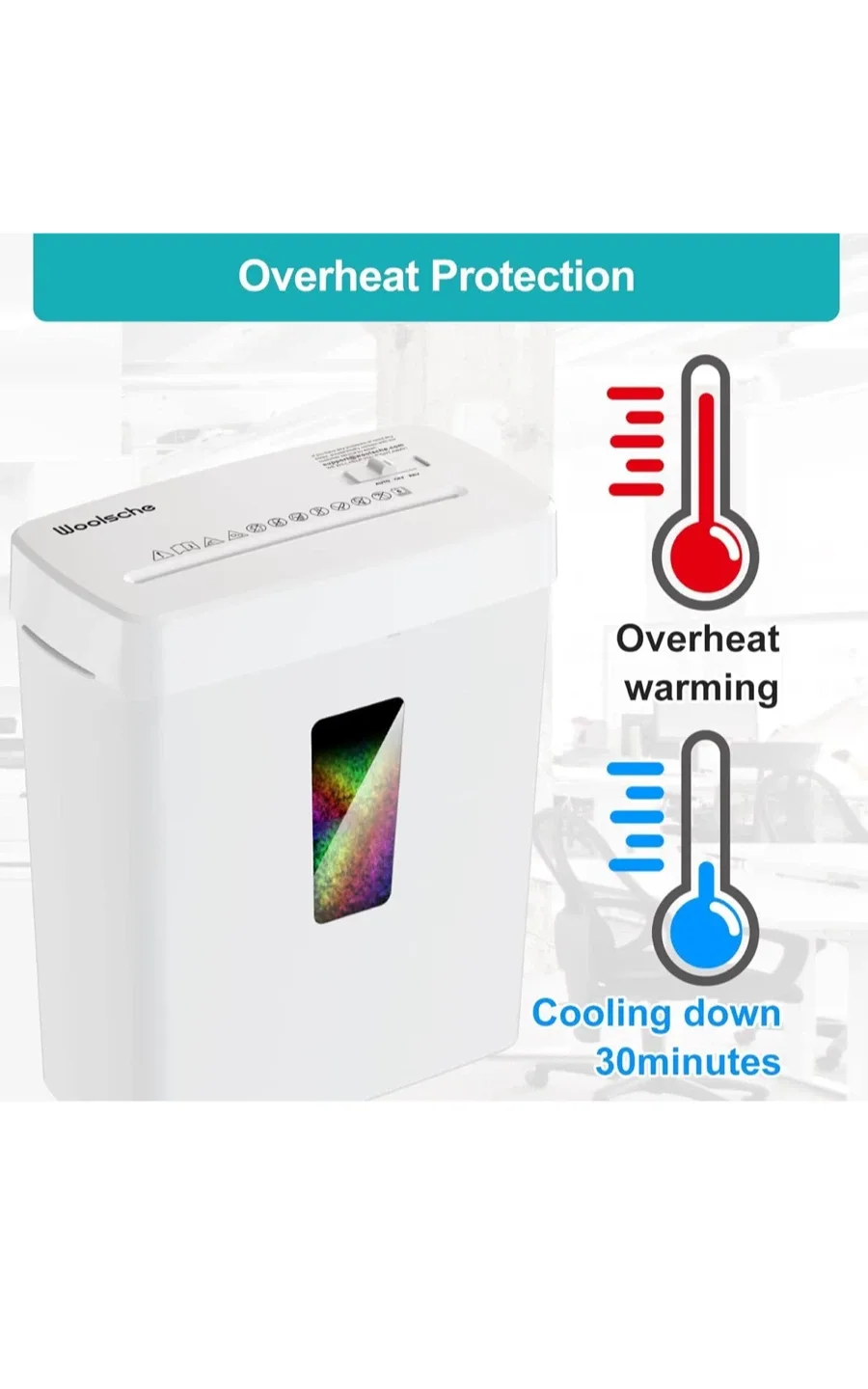 Woolsche C222P Micro-Cut Paper Shredder