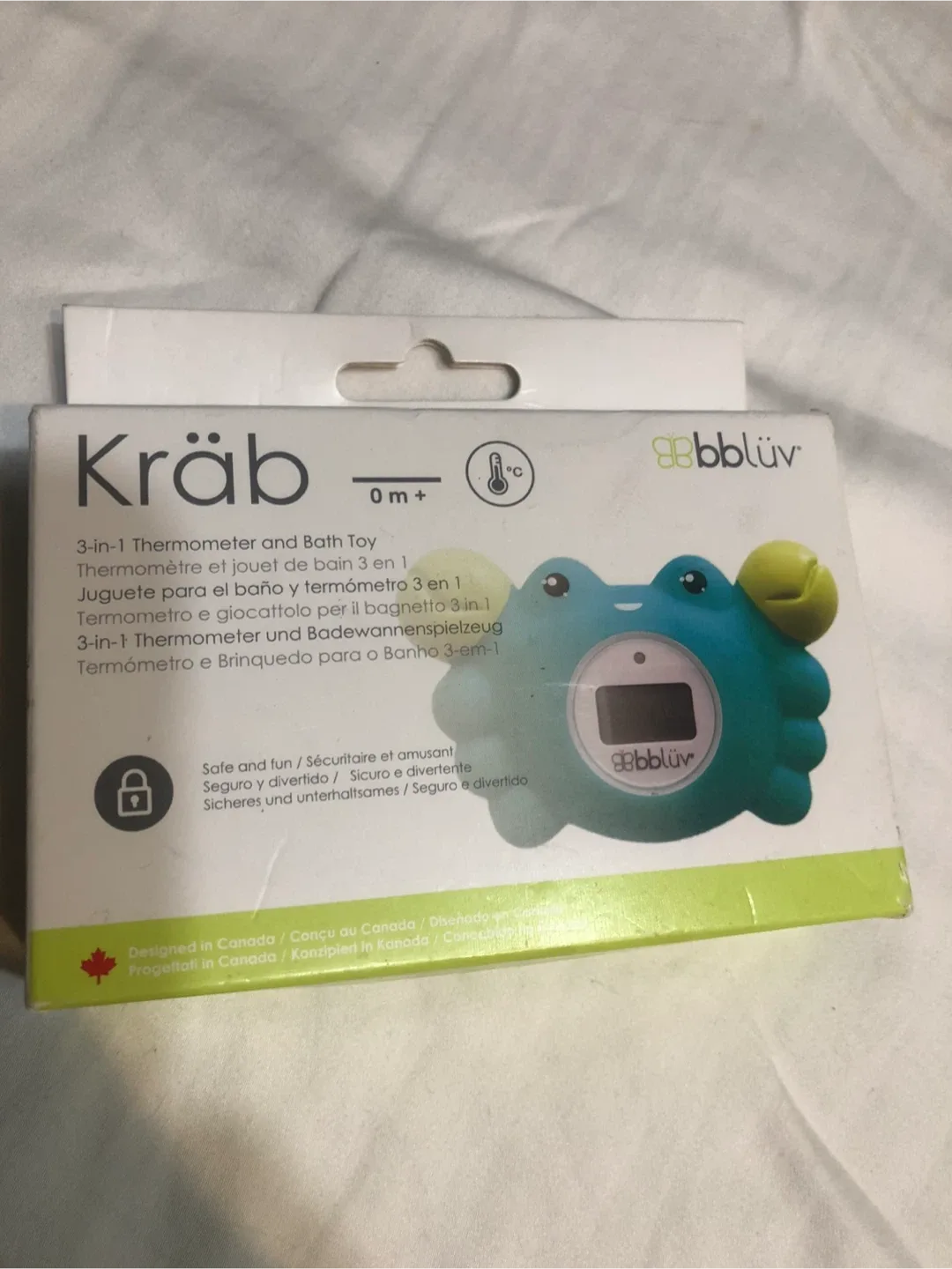bblüv Kräb 3-in-1 Thermometer and Bath Toy image indicator(3)