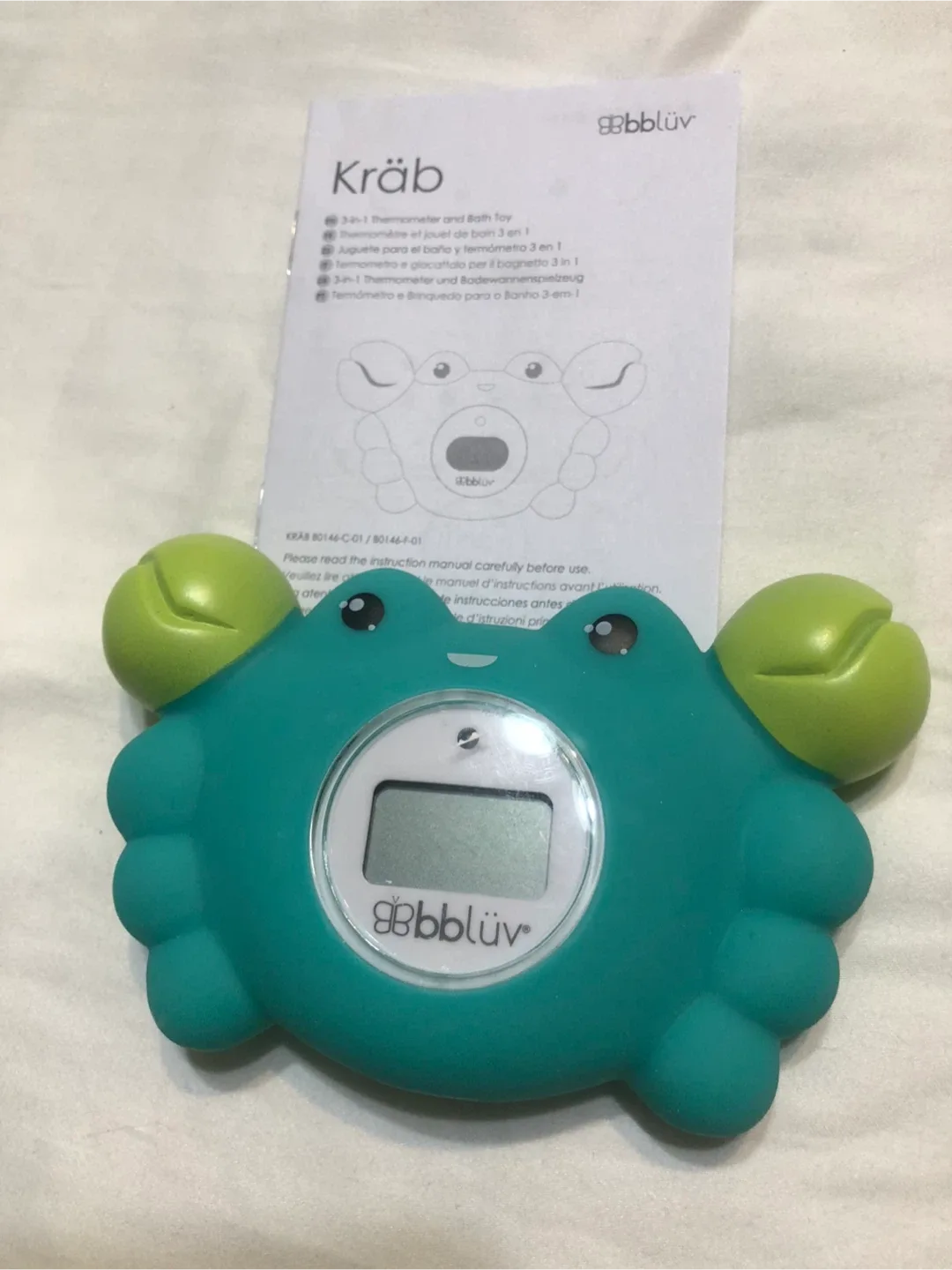 bblüv Kräb 3-in-1 Thermometer and Bath Toy image indicator(2)