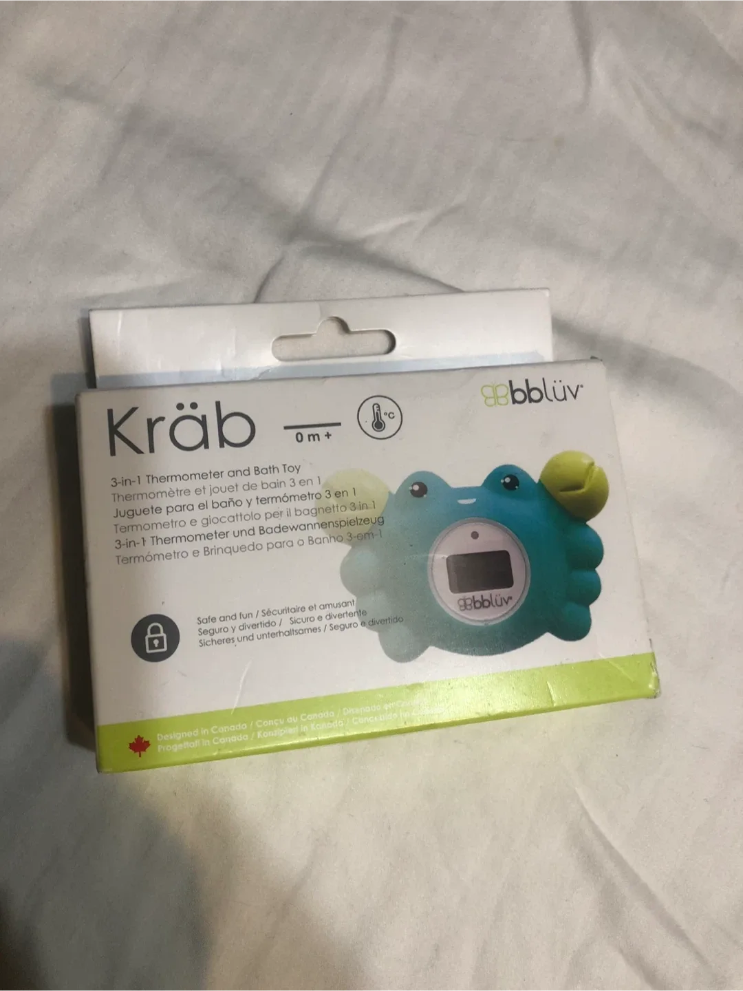 bblüv Kräb 3-in-1 Thermometer and Bath Toy