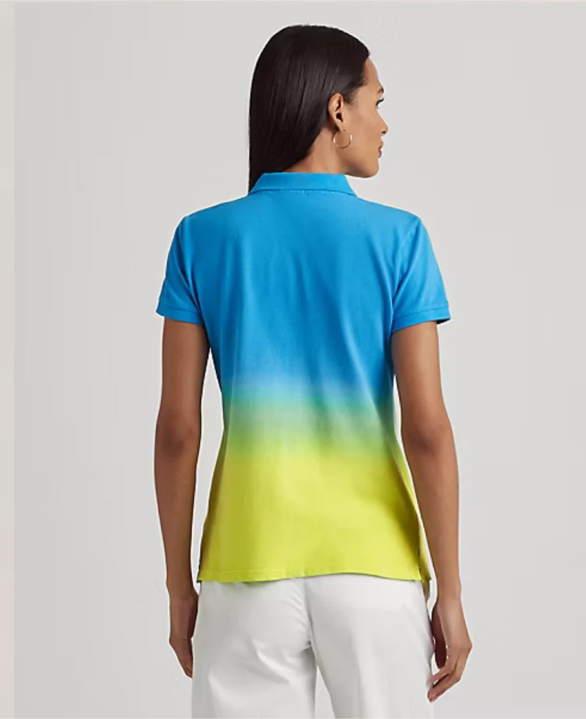 NWT Ralph Lauren Dip-Dyed Hombre Polo Shirt Petite Small PS image indicator(8)