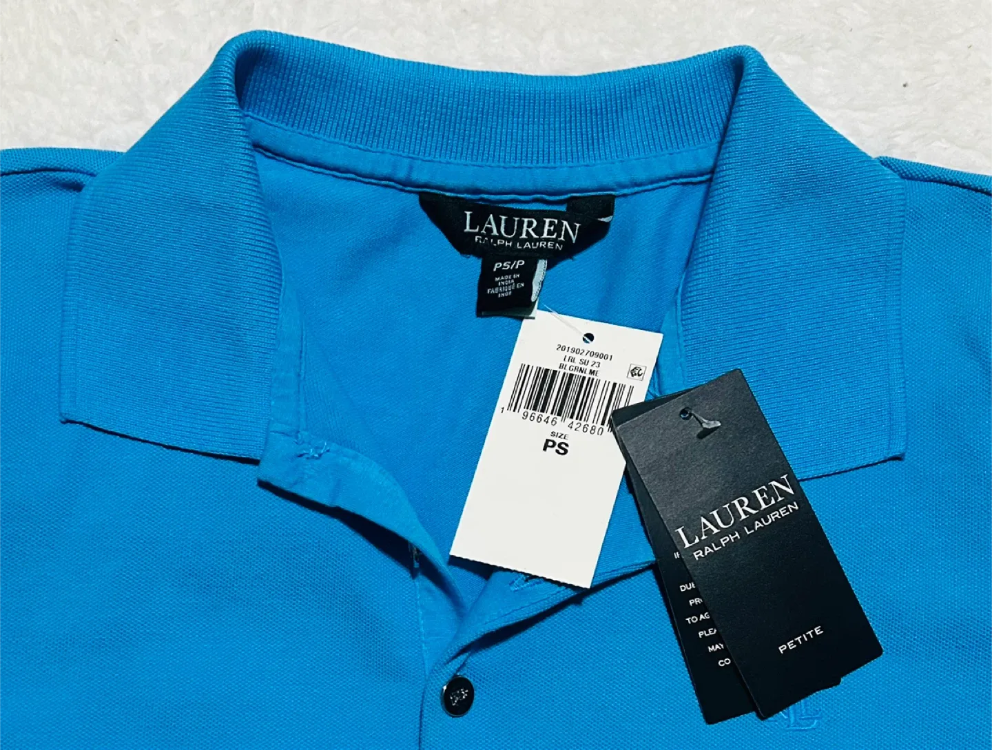 NWT Ralph Lauren Dip-Dyed Hombre Polo Shirt Petite Small PS image indicator(7)