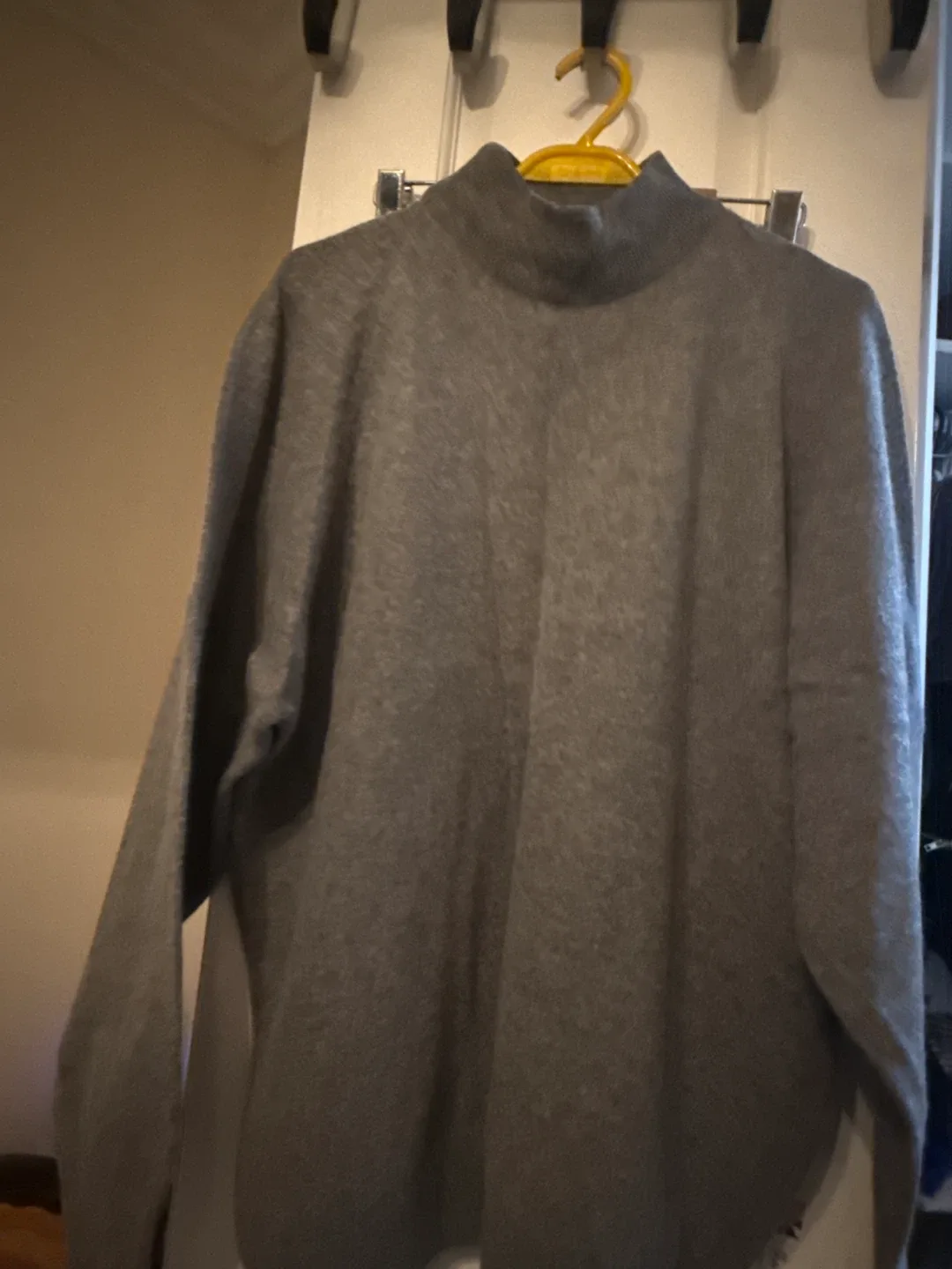 Grey Turtleneck Sweater