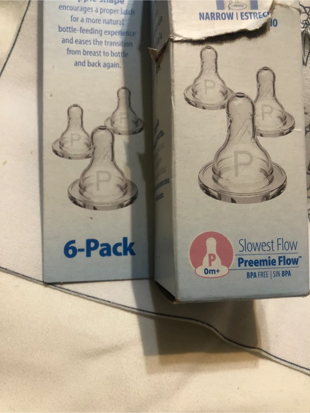 New Dr. Brown's Preemie Flow Nipples 5 -Pack (New)