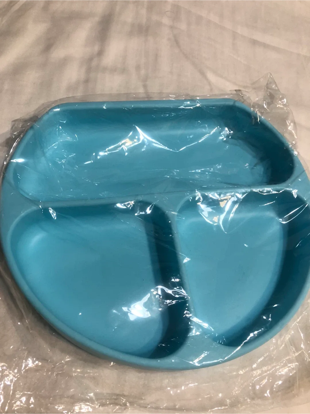 New Suction Plates silicone for Toddlers - Light Blue