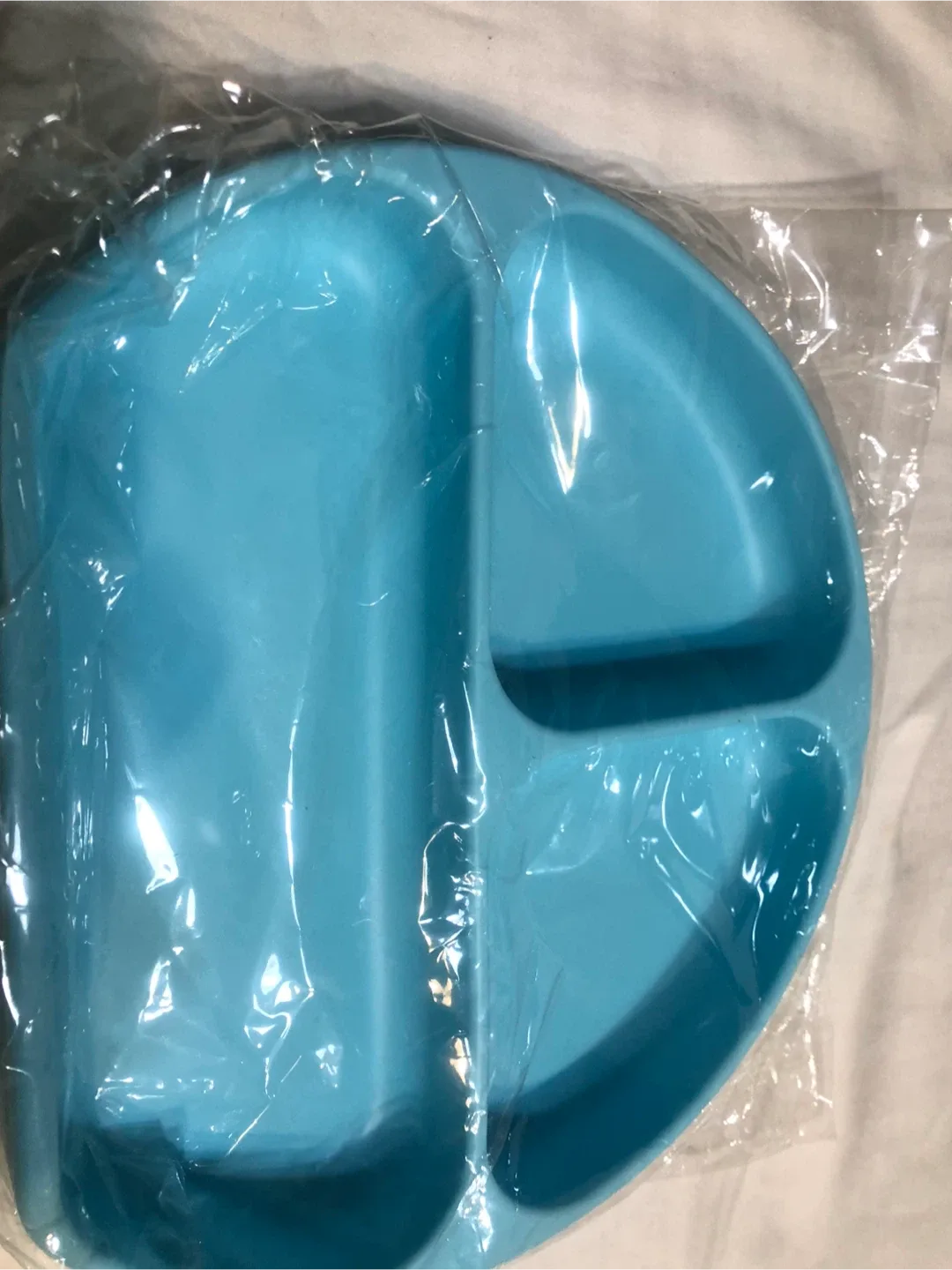 New Suction Plates silicone for Toddlers - Light Blue image indicator(3)