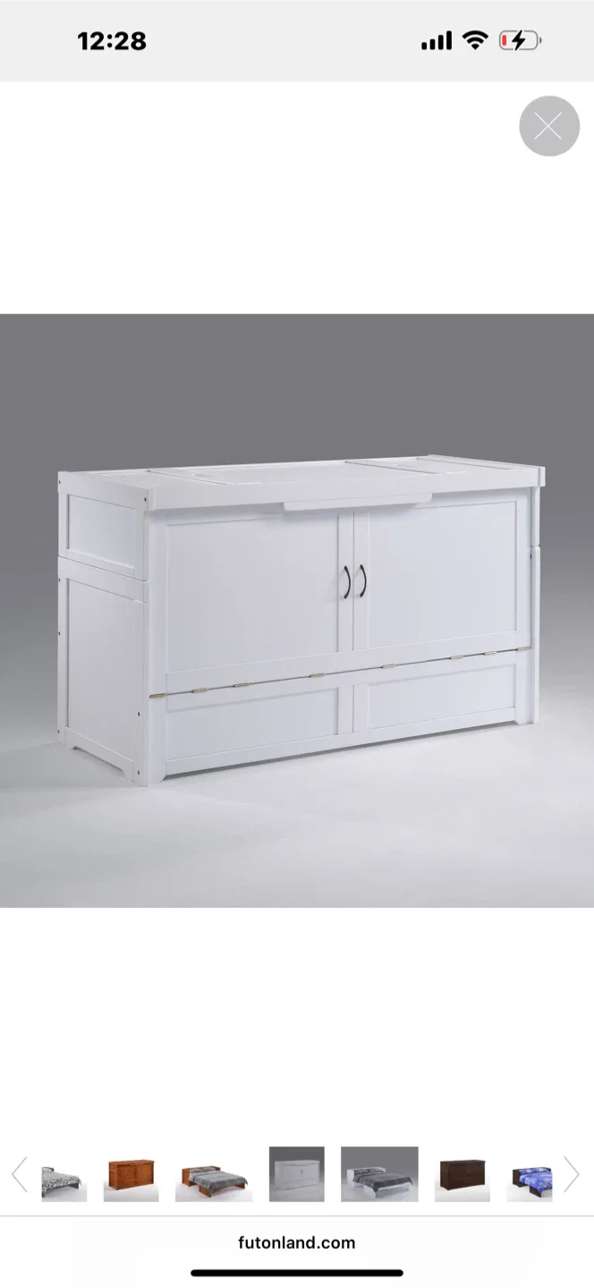 Futonland Murphy Cabinet Bed - White image indicator(2)