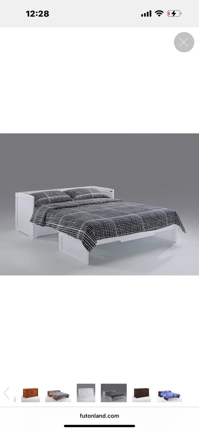 Futonland Murphy Cabinet Bed - White