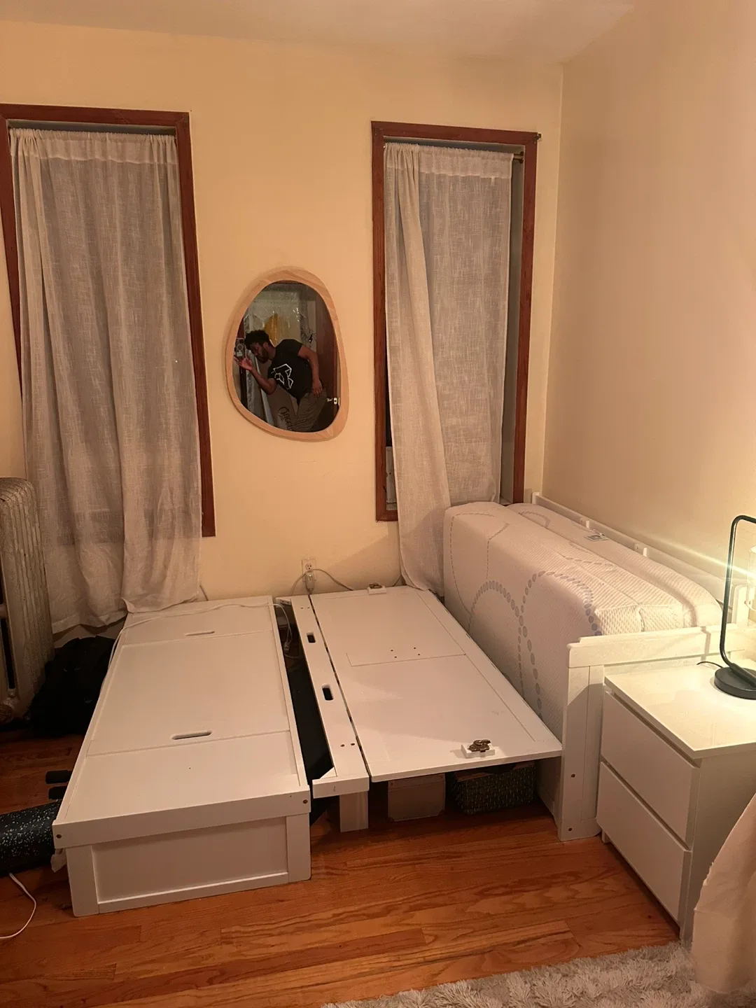 Futonland Murphy Cabinet Bed - White image indicator(4)