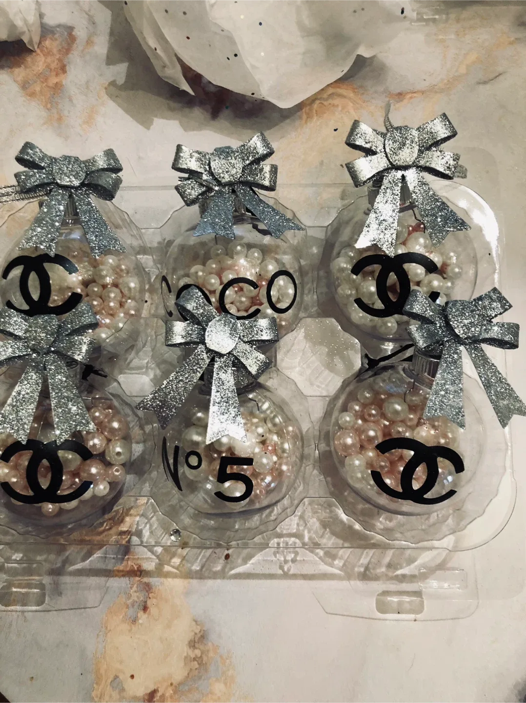 Chanel Inspired Christmas Ornaments image indicator(3)