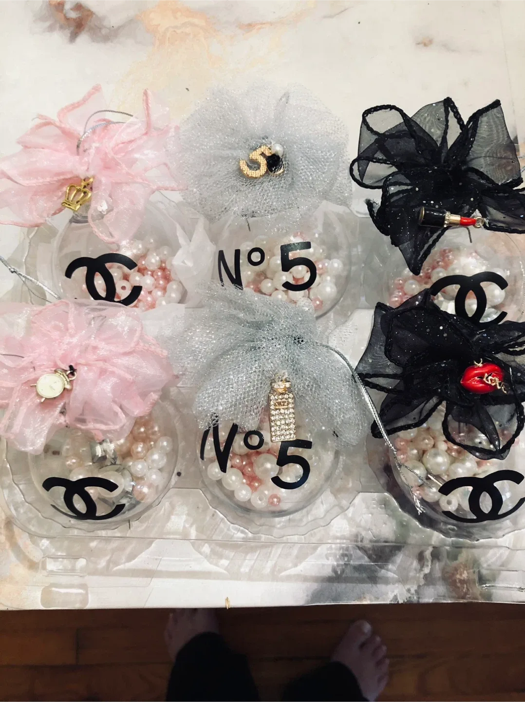 Chanel Inspired Christmas Ornaments image indicator(5)