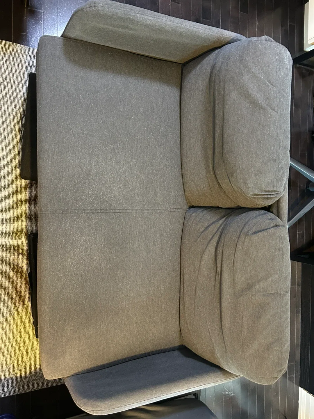 IKEA GLOSTAD loveseat sofa - dark gray image indicator(2)